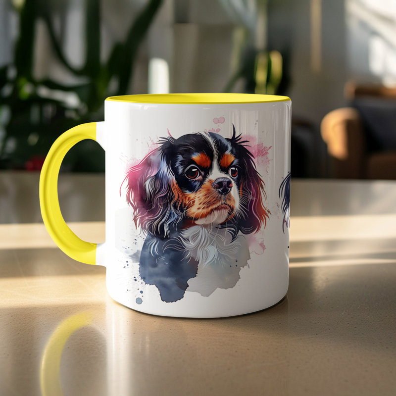 Mug, 2, Yellow