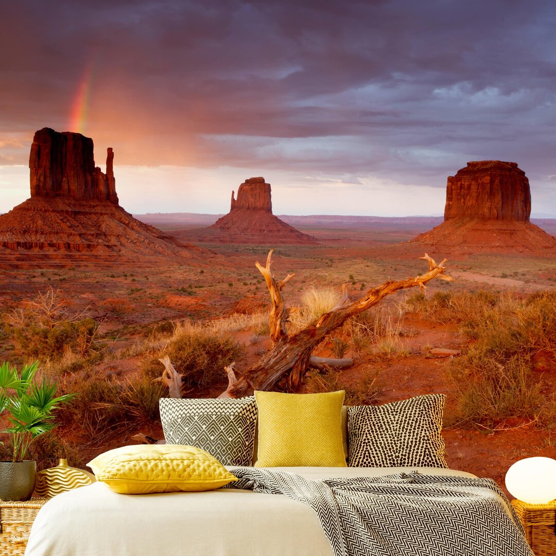 Strukturierte Tapete Monument Valley at Sunset 3,36 m x 336 cm