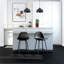 Henrine Upholstered Counter Stool with Metal Frame-1118811361