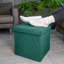 Rowel 38cm Wide Square Solid Colour Footstool Ottoman with Storage-511129623