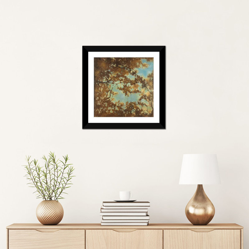 «Tree Canopy» par Liz Jardine - Impression sur toile tendue sur châssis, H 18 po x l 18 po x P 1,5 po, Toile avec cadre noir