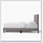 Lit plateforme tapissier touffeté-1903285549