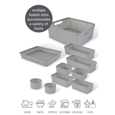 Rebrilliant Nyeisha Plastic Decorative Bin