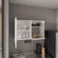 White 2 Wall Cabinet With Design And Metal Handle 28 Inches Package Depth For Efficient Space Management