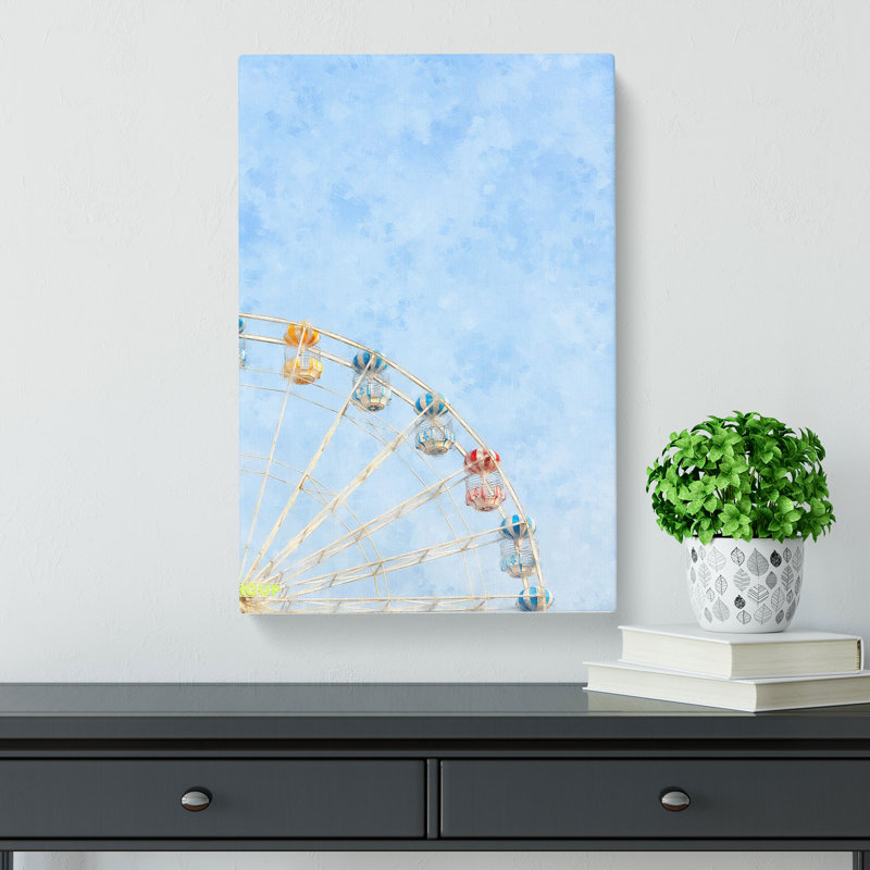 Pretty Ferris Wheel - Wrapped Canvas, 60cm H x 40cm W x 3cm D