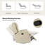  Fauteuil inclinable manuel pivotant en cuir véritable 34 po Felisa-866579071