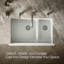 Whitehaven® 36" L x 22" W Double Basin Farmhouse Kitchen Sink-10397030
