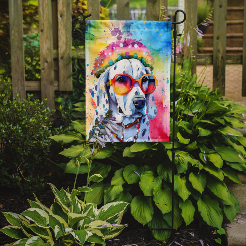 Drapeau de jardin Hippie Dawg, Dalmatien
