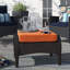 Barcelo Rattan Club Ottoman with Cushion-1523223138