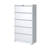 5-Drawer Locking Lateral File Cabinet, 35.5" W Steel Office Filing Cabinet, White-1769148489