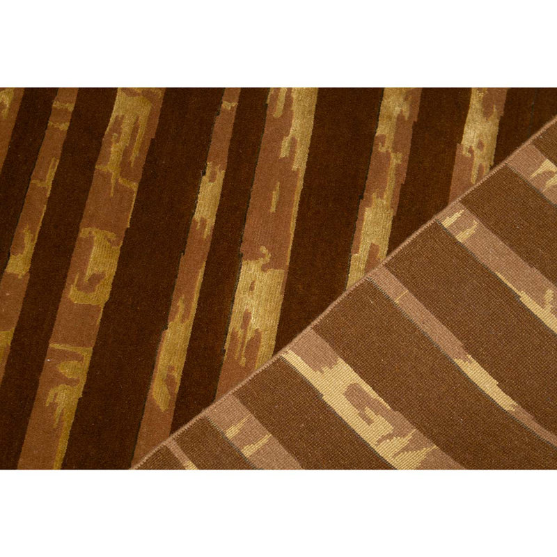 Hand Woven Cotton and Wool Area Rug