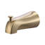 Ensemble de robinetterie de baignoire et de douche fini doré avec pommeau de douche effet pluie de 12,7 cm, jet à 8 positions et ensemble de garniture de soupape d'équilibrage de pression