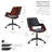 Lithonia Faux Leather Mid-Century Office Chair-458412770