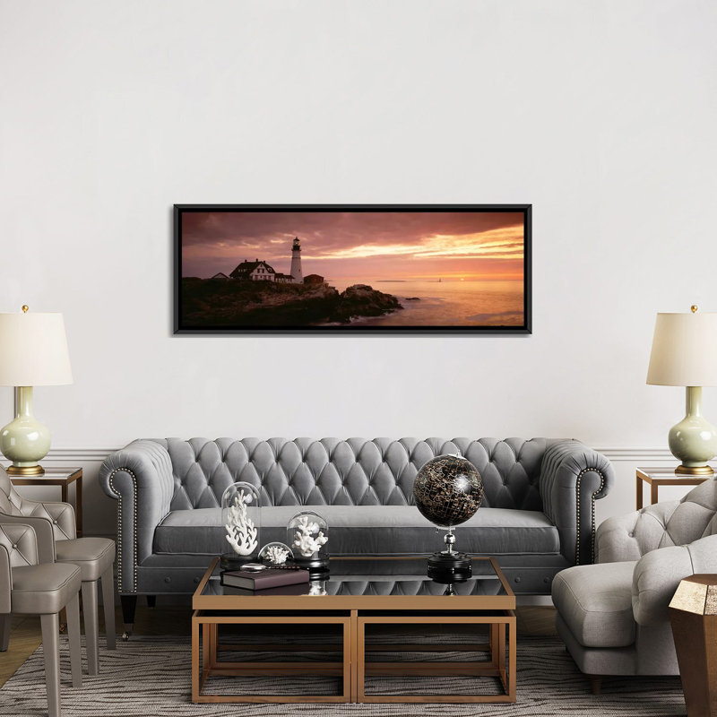 «Portland Head Lighthouse Cape Elizabeth, Maine», reproduction de photo sur toile, H 20 po x l 60 po x P 1,5 po, Toile tendue