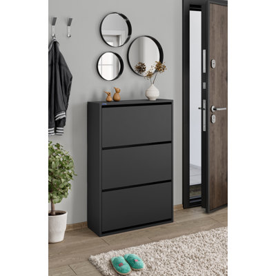 3-Tier Wooden Shoe Cabinet