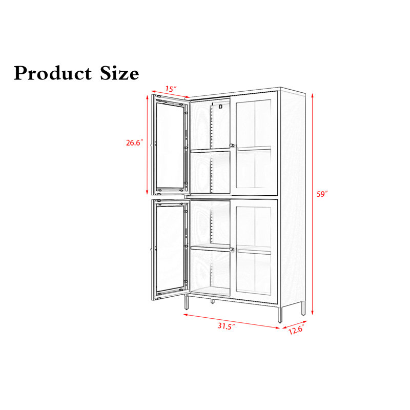 Caraleigh 31.50'' Wide Storage Cabinet