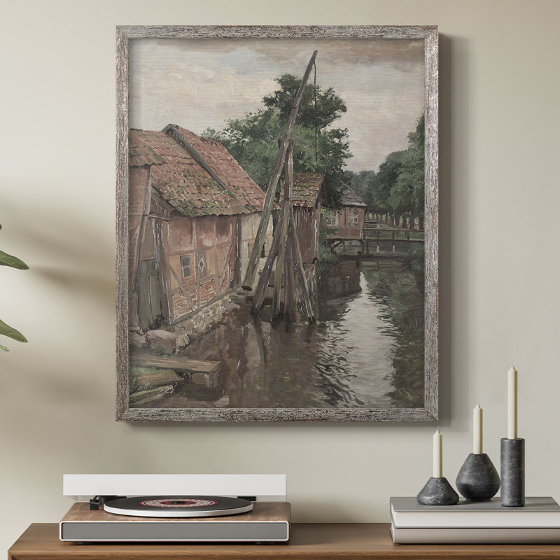 «Vintage Landscape CXV III», reproduction encadrée - bois massif, H 11 po x l 9 po