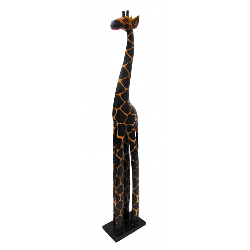 Statue girafe en bois Dolors