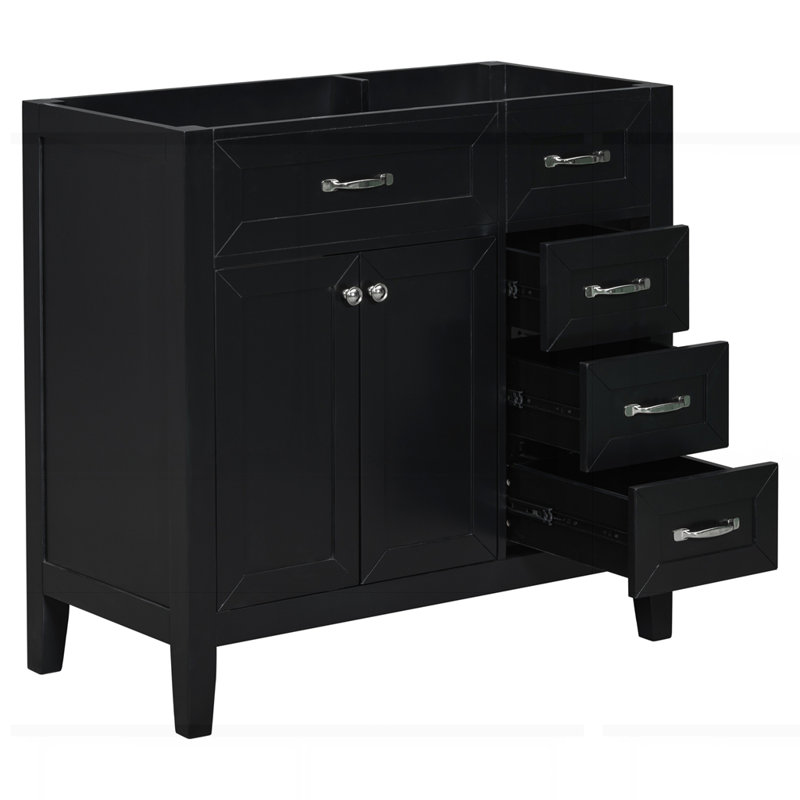Meuble-lavabo 36 po sans lavabo, Noir