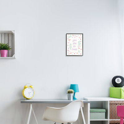 "Floral You Are So Loved", encadré sur bois par Sweet Melody Designs, impression