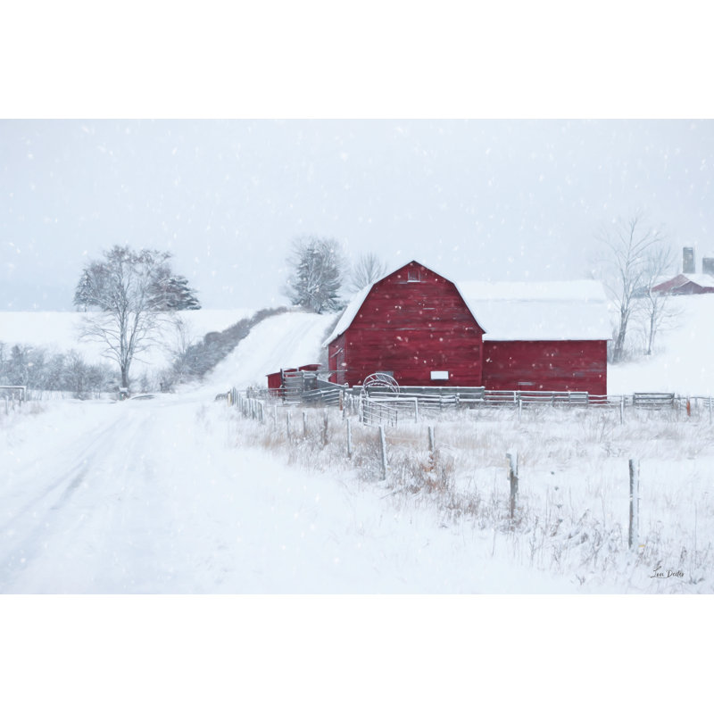 «A Late Winter Storm On Canvas» par Lori Deiter, reproduction, H 32 po x l 48 po x P 1,25 po