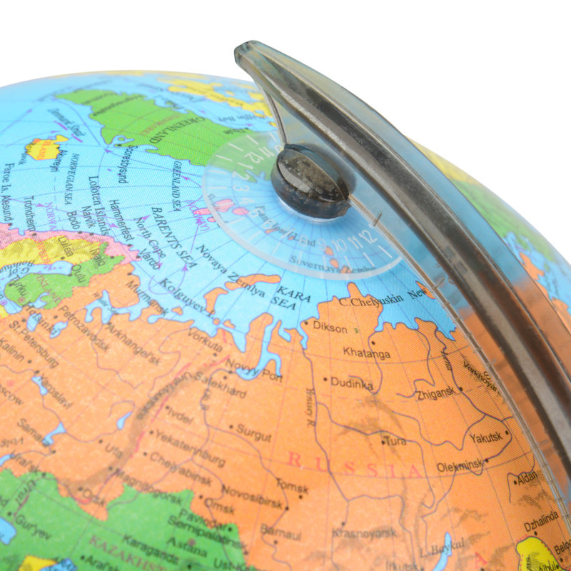 Toyrific Plastic / Acrylic Tabletop Globe, 31cm H x 20cm W x 20cm D