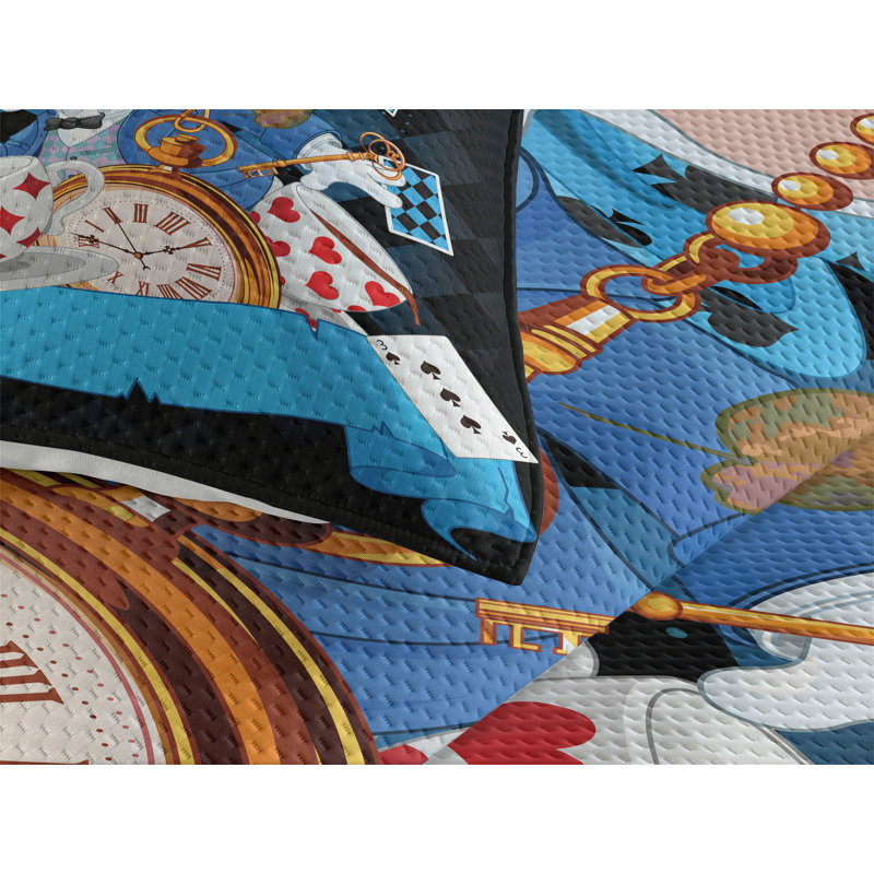 Polyester Coverlet, King Bedspread + 2 Shams