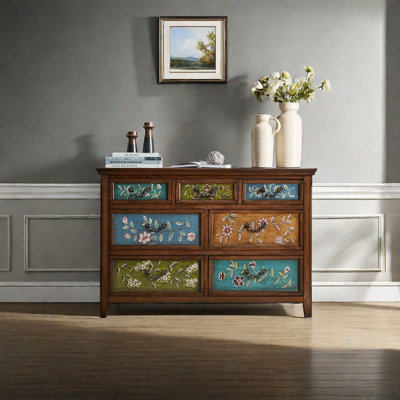 Painted multi-purpose drawer accent chest