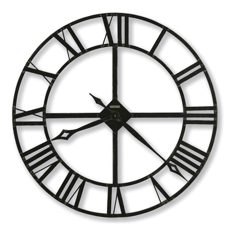 Lacy Metal Skeleton Wall Clock