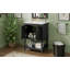 Meuble-lavabo de luxe moderne de 24 po avec lavabo en céramique, meuble de salle de bain avec tablette ouverte et rangement fermé-125847751