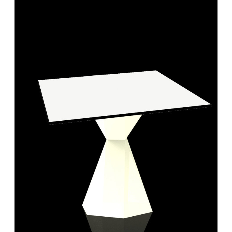 Vertex Plastic Dining Table, 23.25" W x 23.25" L x 28.25" H