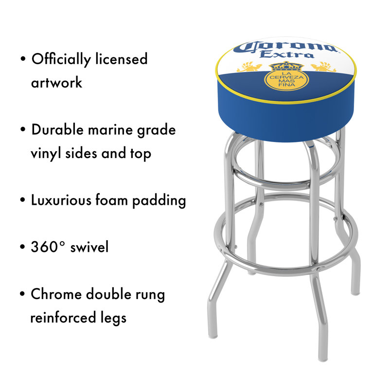 Corona Label Design Bar Stool