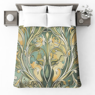 Couvre-lit matelassé Art Nouveau
