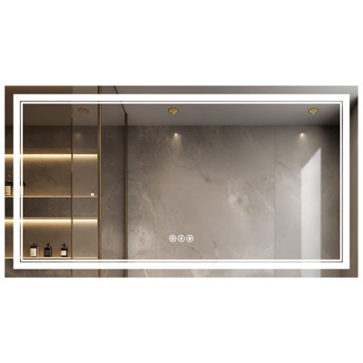 Miroir de salle de bain sans cadre Harana