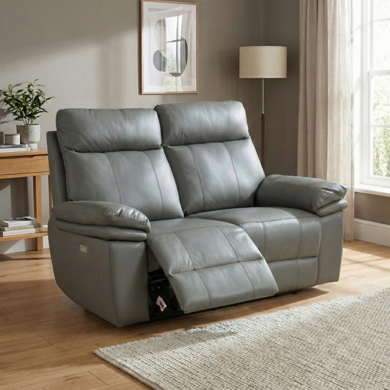 Cooney 2 Seater Electric Reclining Loveseat, Grey