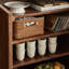 Buffet ajustable en noyer noir