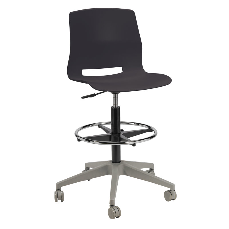 Tabouret de dessinateur 5 étoiles Wille Lola, Noir