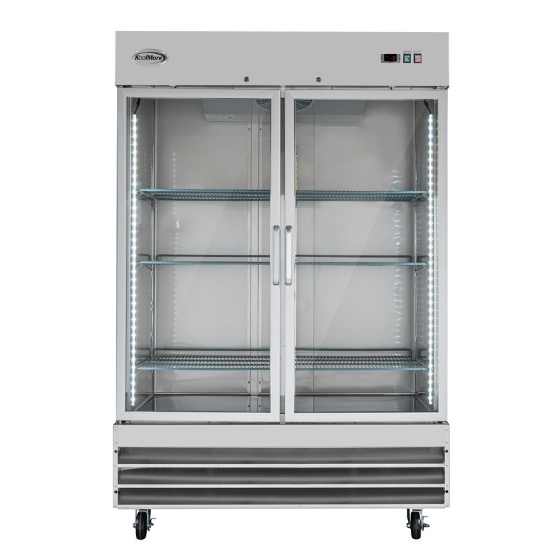47 Cu. Ft. Two Glass Door Commercial Reach- In-Freezer