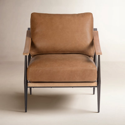Paralimni Genuine Leather Club Chair