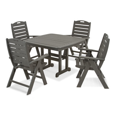 Yacht Club Highback 5-Piece Dining Set