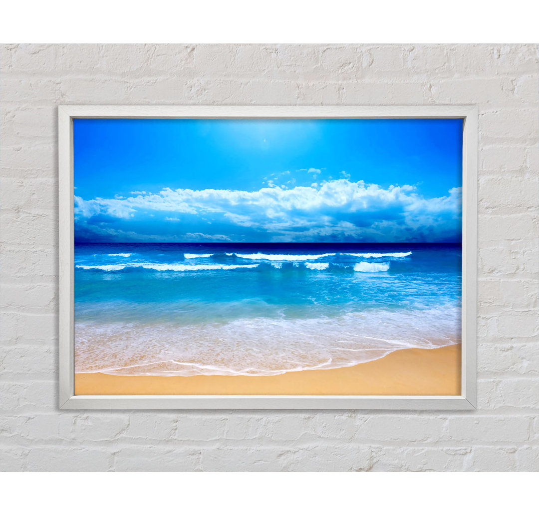 Ocean Waves Lapping On The Perfect Sands - Einzelbildrahmen Kunstdrucke auf Leinwand