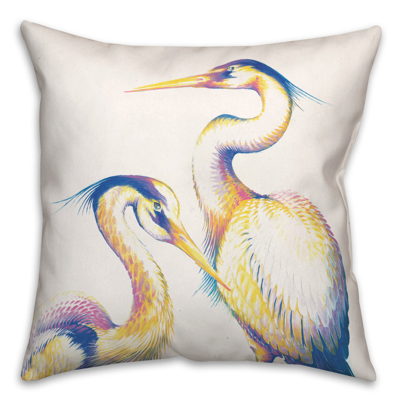  Housse de coussin d'extérieur carré et insert, Bleu