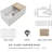 Solid Surface Polyurethane Resin Streamline Nano Farmhouse Sink, Durable, Consistent Color, Easy-to-Clean, Built-in Accessories