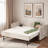 Upholstered Daybed With Trundle, Usb Port And Side Pockets-823404613