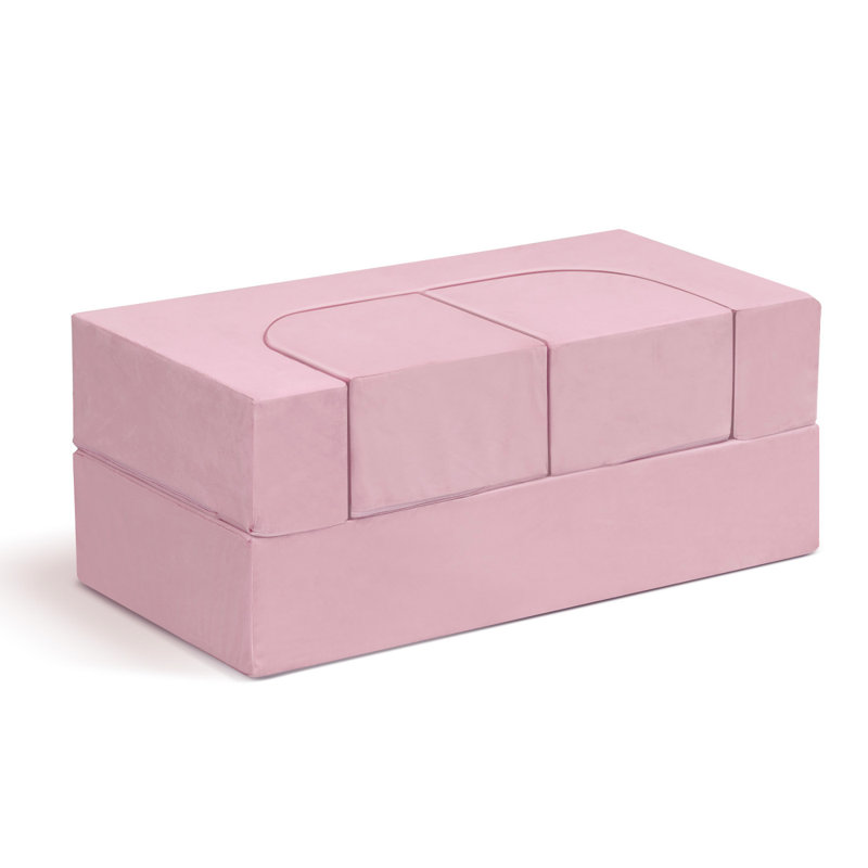 Kids Sofa Bed For Playroom, Pink