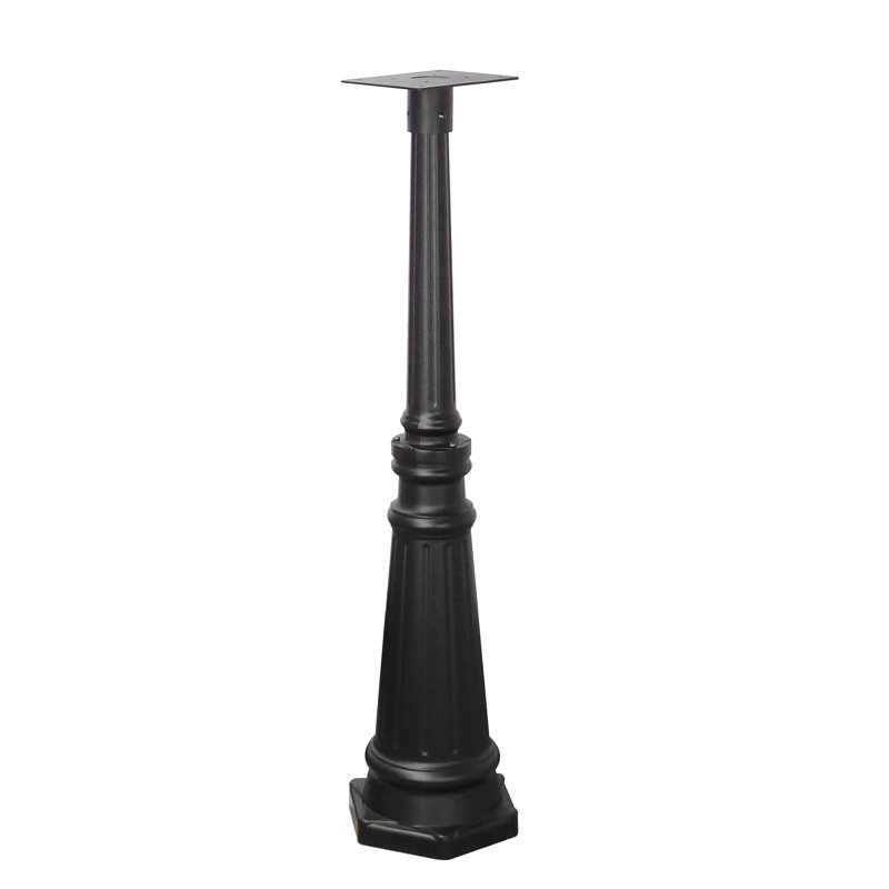 Classic Aluminum Post Mounted Mailbox with Magnetic Closure