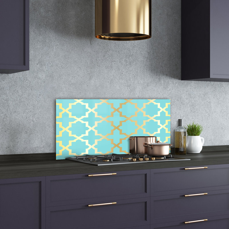 Alihan 50cm W x 100cm L Glass Peel and Stick Panel