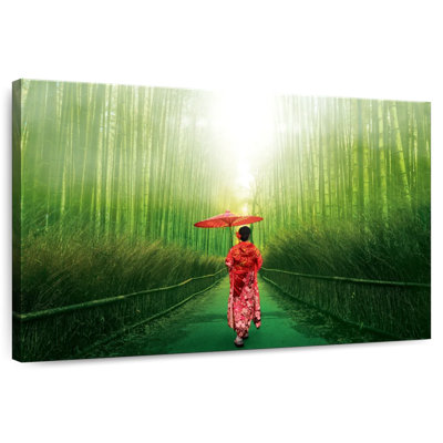 Leisha Japanese Woman In Bamboo Forest
