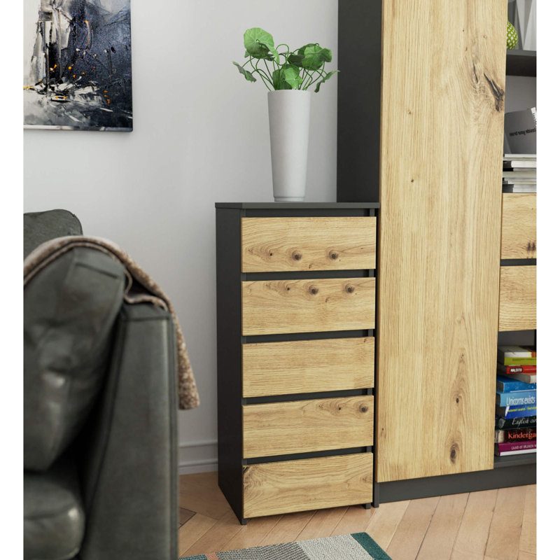 Gelincik Particle Board Rectangle Storage Unit Accent Chest