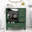 Meuble-lavabo simple autoportant en bois Genett avec grand rangement et lavabo en céramique-1388615408